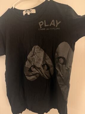 CDG Play Black Face Graphic Tee, Comme des Garcons